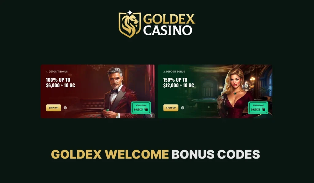 Welcome Goldex Casino Promo Codes