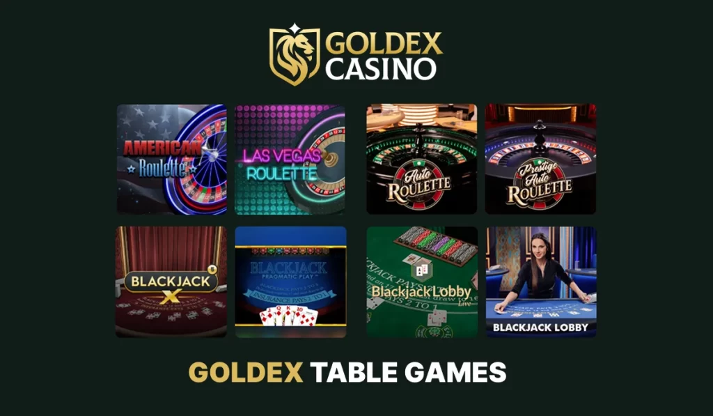 Table Variants at Casino Goldex